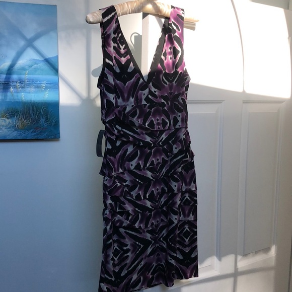 Black and Purple Dress - Size 8 - NWT Bisou Bisou - Picture 1 of 5